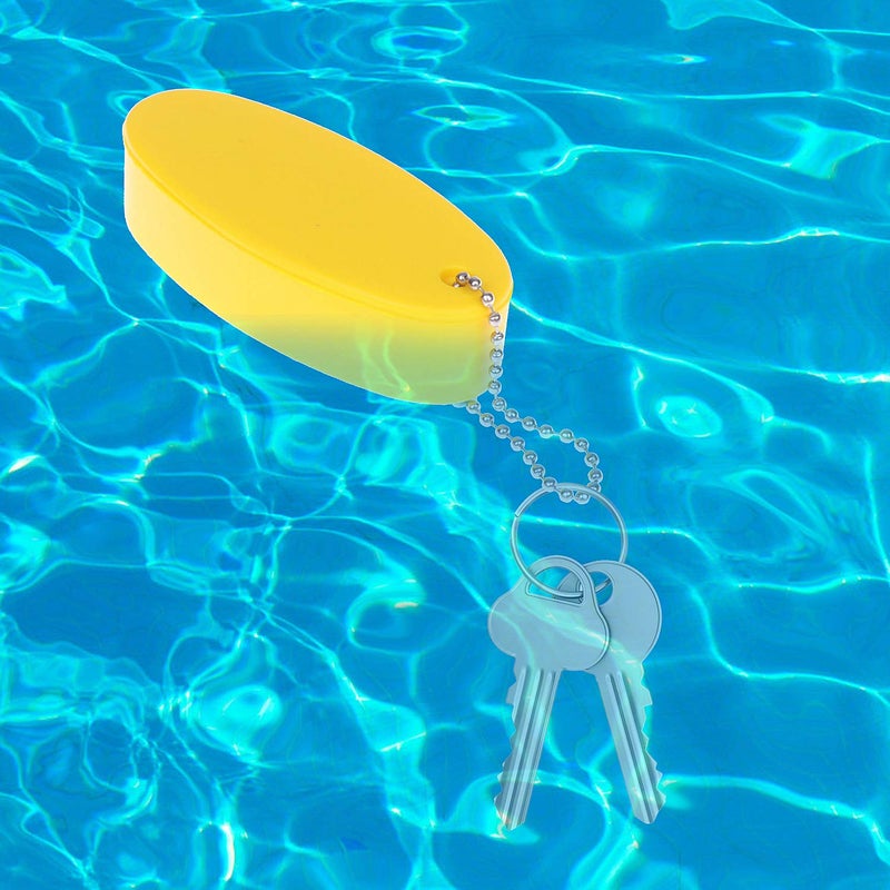 LOCOLO 8PCS Foam Floating Keychains for Boat Keys Bright Color Boating Keychains Oval Shaped Float Keychain Rings Pendant for Surfing Fishing Sailing Outdoor Sports 4 Colors - Image 5